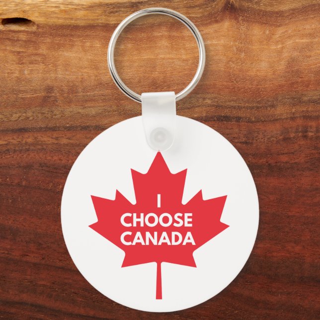 I Choose Canada Schlüsselanhänger (Rückseite)