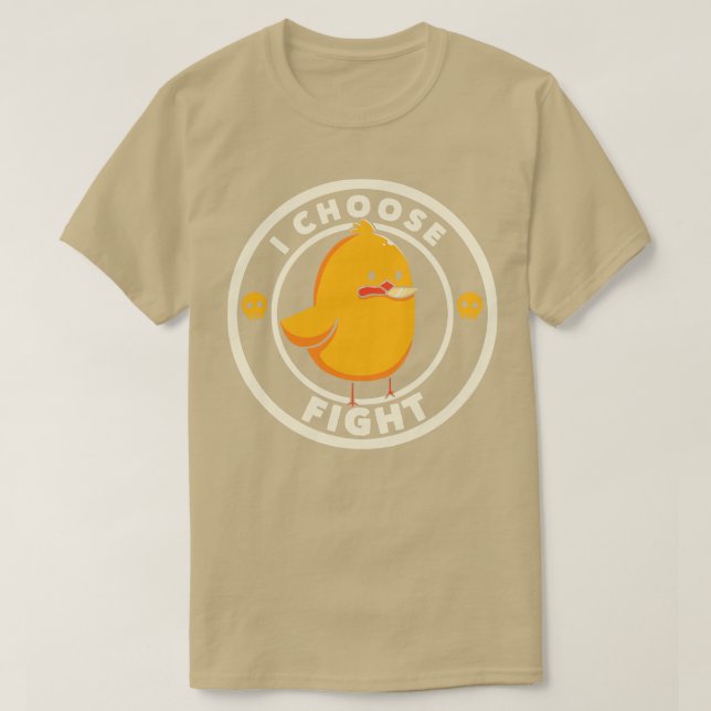 I Choose Fight Funny Bird by Tobe Fonseca T-Shirt (Design vorne)