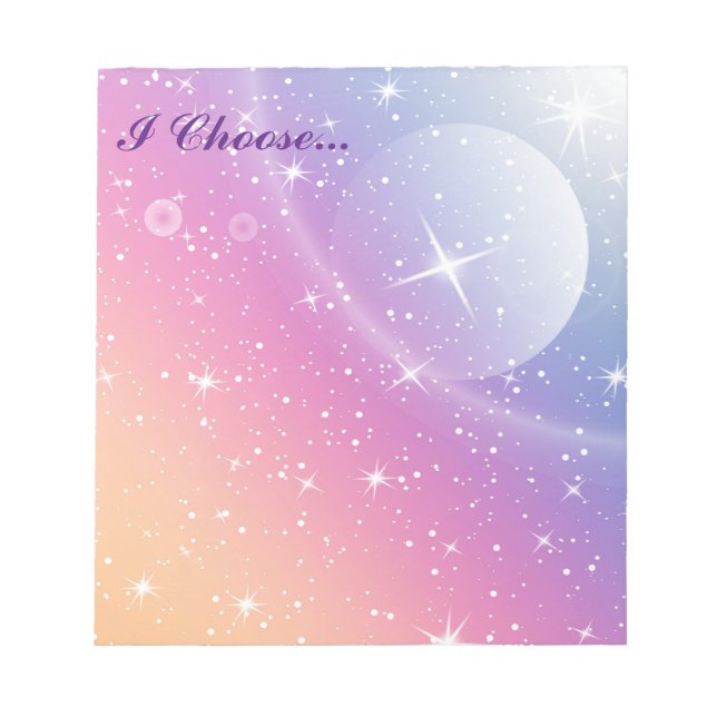 I Choose Note Pad Notizblock (Vorderseite)