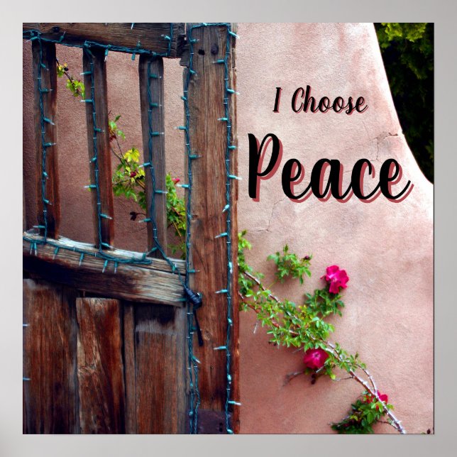 I Choose Peace Square Poster (Vorne)