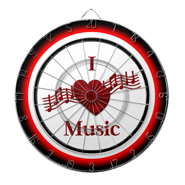 I Cible de flechettes de réglementation de la musi (Devant)