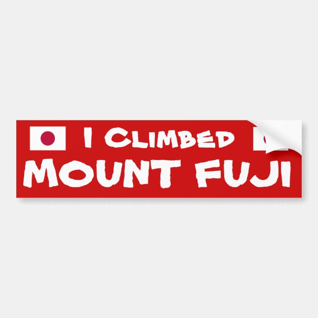 I Climbed* der Fujisan Autoaufkleber (Vorne)