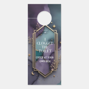 I Clogging the Toilet - Drôle Affichette de porte