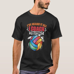 I Coach Volleyball Sport Game Beach Volleyball P T-Shirt