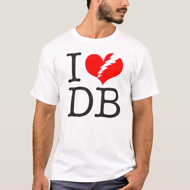 I (coeur brisé) DB Light T-Shirt (Devant)