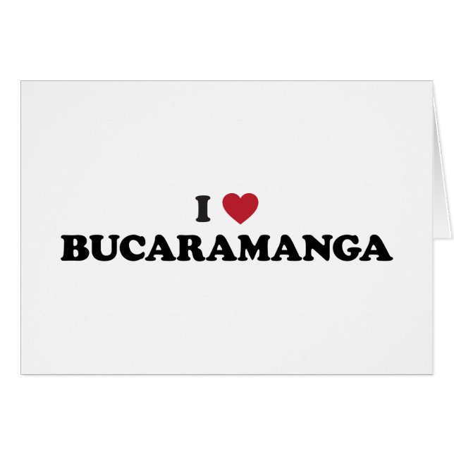 I coeur Bucaramanga Colombie (Devant horizontal)
