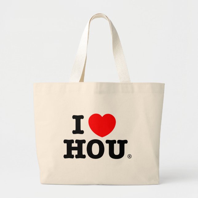 I coeur HOU - sac d'épicerie (Devant)