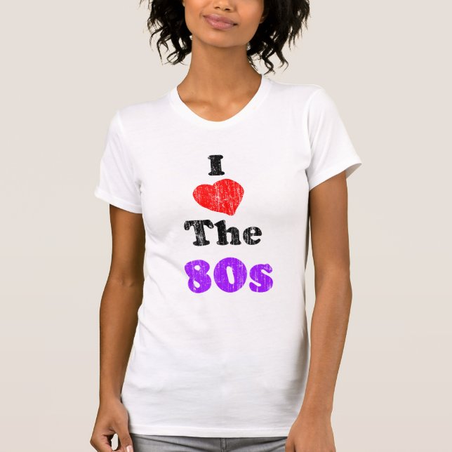 I coeur le T-shirt de cru des années 80 (Devant)