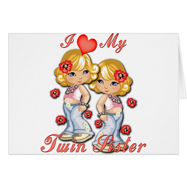 I (Coeur) ma soeur jumelle (Devant horizontal)