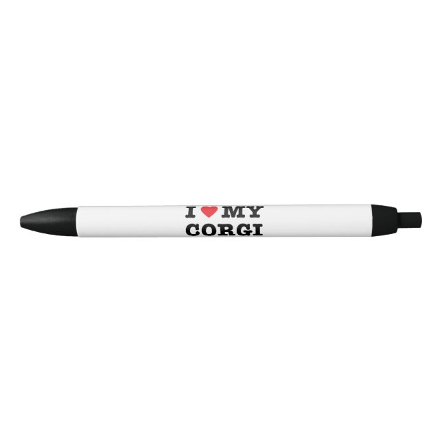 I coeur mon stylo de corgi (Devant)