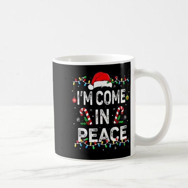 I Come In Peace I'm Peace Matching Ugly Christmas  Kaffeetasse (Rechts)