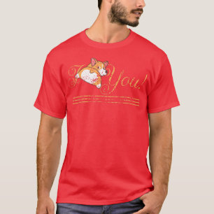 I Corgi You Funny Corgi Hintern Dog Lover Pun Pemb T-Shirt