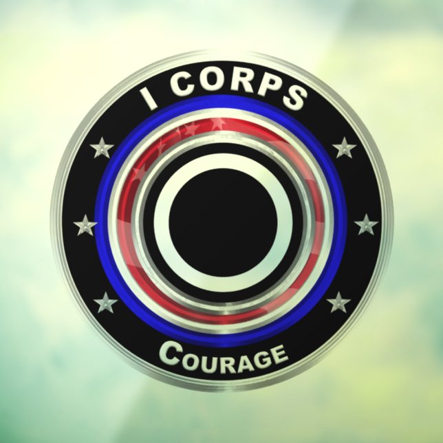 I Corps "America's Corps" Fensteraufkleber (Blatt 3)