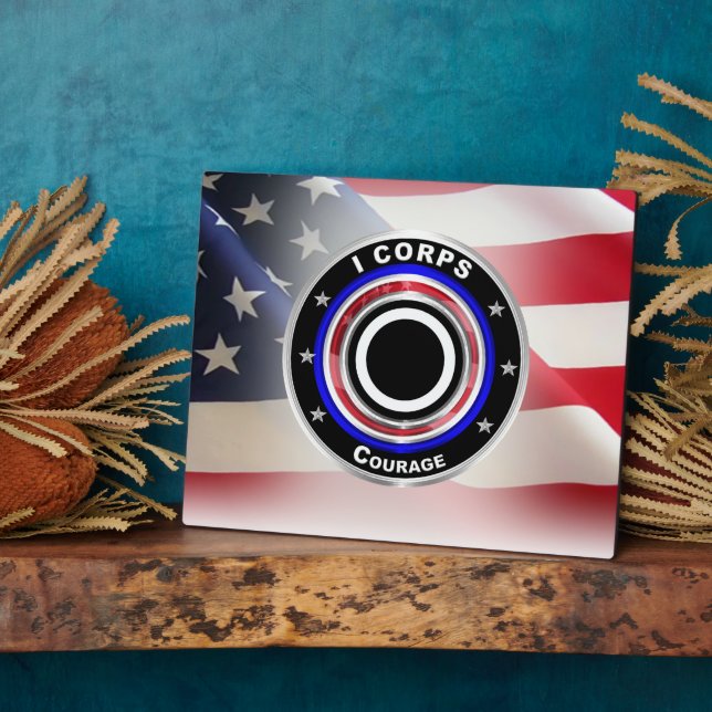 I Corps “Amerikas Corps”  Fotoplatte (Seite)