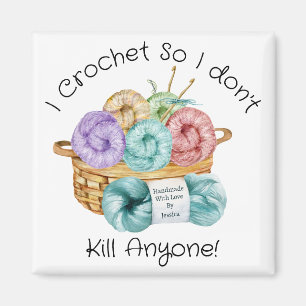 I Crochet Personalisiert Magnet