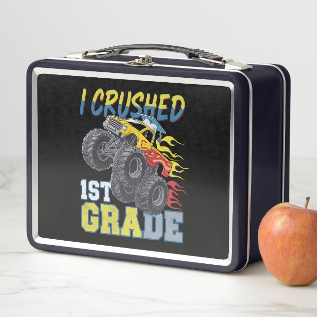 I Crushed 1st Grade Monster Truck Funny Abschluss Metall Brotdose (Beispiel)