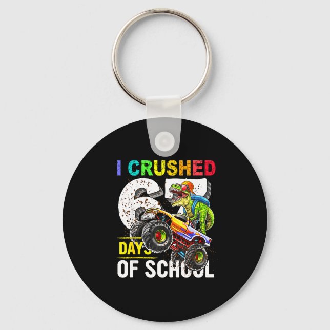 I Crushed 67 Days Of School Funny Six Seven Meme B Schlüsselanhänger (Vorderseite)