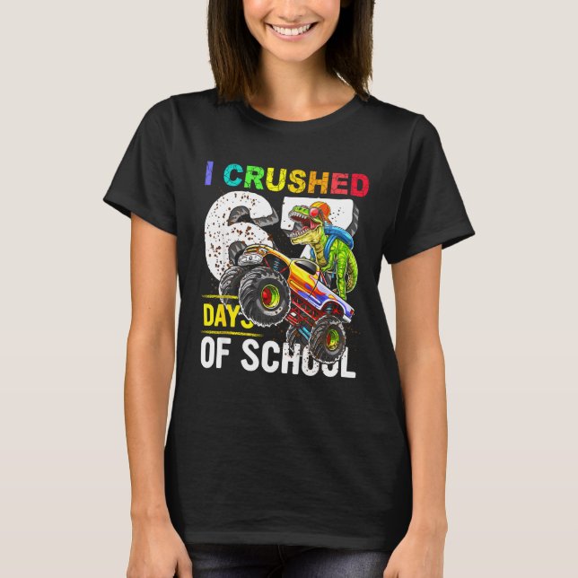 I Crushed 67 Days Of School Funny Six Seven Meme B T-Shirt (Vorderseite)