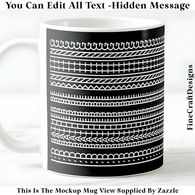 I’d Rather Be Knitting Hidden Message 089W Novelty Kaffeetasse (Von Creator hochgeladen)
