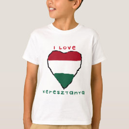 I das Sweatshirt Liebe Keresztanya Kinder T-Shirt