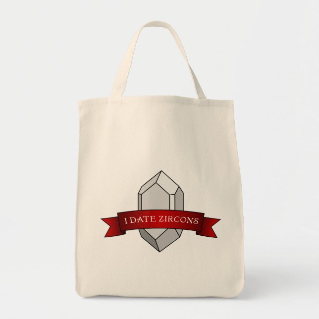 I Date Zircons Banner - Geologie Tragetasche (Vorne)