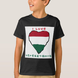 I der dunkle T - Shirt Liebe Keresztanya Kinder