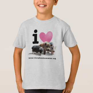 I der Kinder T-Shirt der Schwein-<3