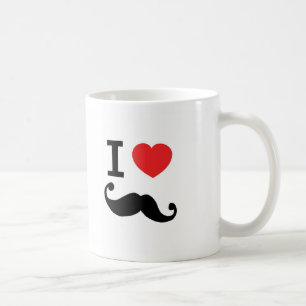 I der Liebe Schnurrbart twirly Kaffeetasse