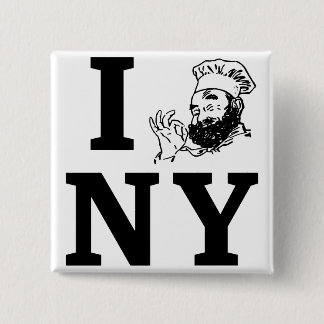 I derryX NY quadratischer Knopf Button