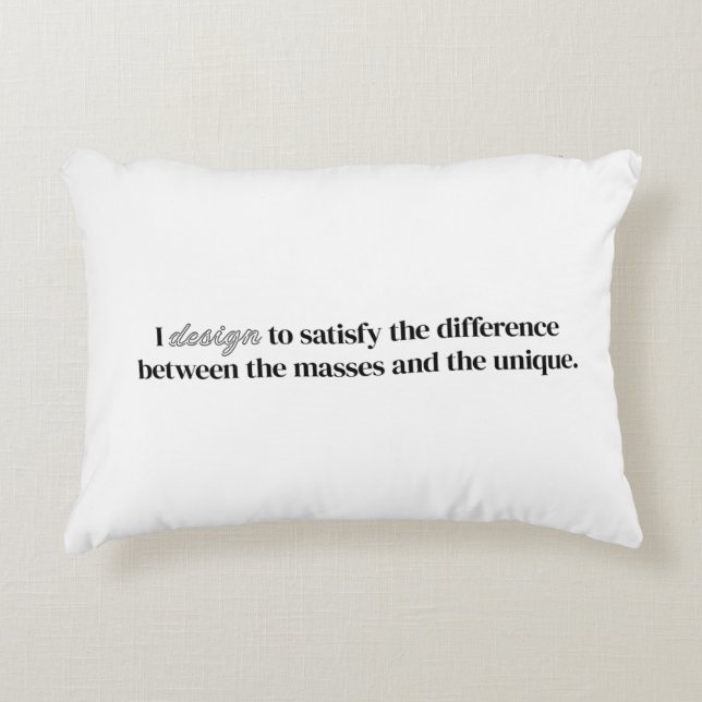 I Design Accent Pillow Dekokissen (Vorderseite)