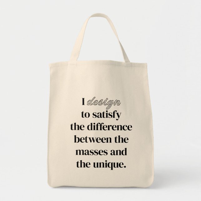 I Design Lebensmittelgeschäft Tote Bag Tragetasche (Vorne)