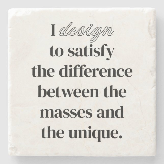 I Design Stone Untersetzer (Vorderseite)