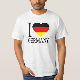 I deutsches Flaggen-Herz Liebe-Deutschlands T-Shirt