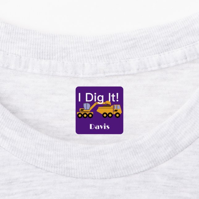 I Didy It Design - Kleines quadratisches Bekleidun Etiketten (Befestigt)
