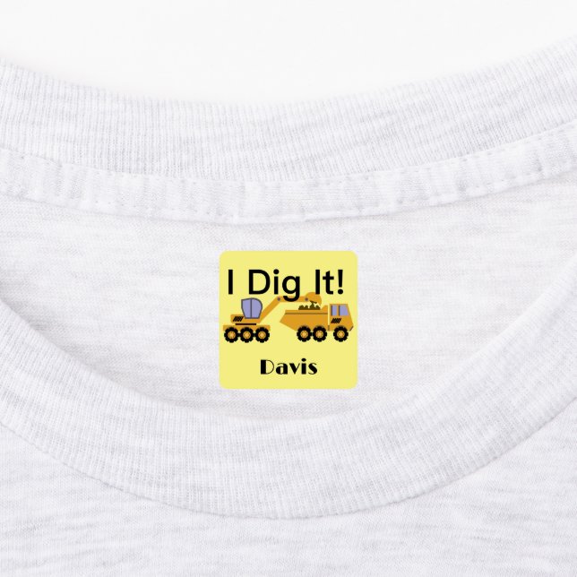I Didy It Design - Kleines quadratisches Bekleidun Etiketten (Befestigt)