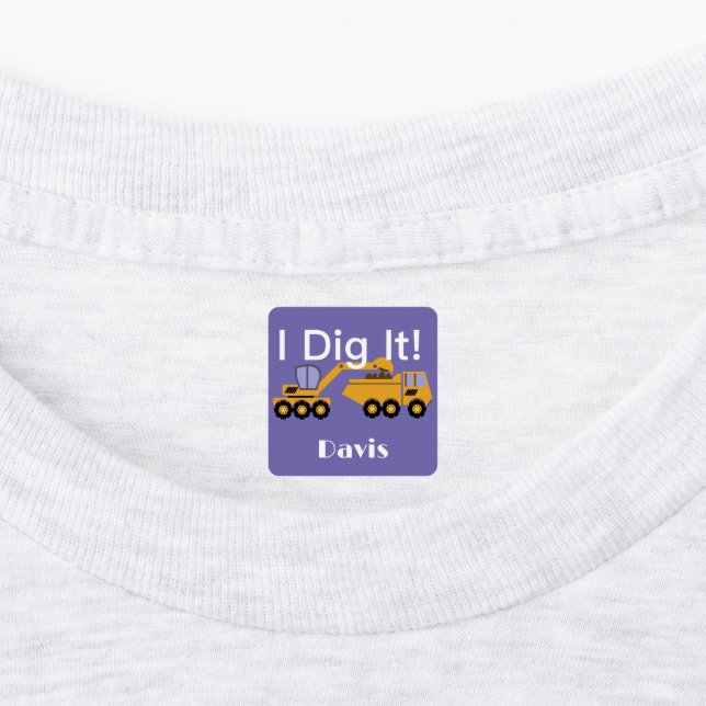 I Didy It Design - Kleines quadratisches Bekleidun Etiketten (Befestigt)