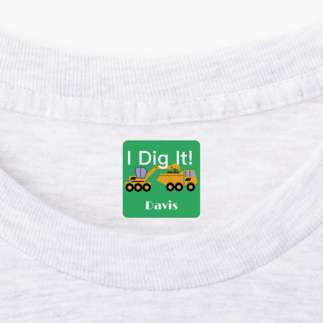 I Didy It Design - Kleines quadratisches Bekleidun Etiketten (Befestigt)