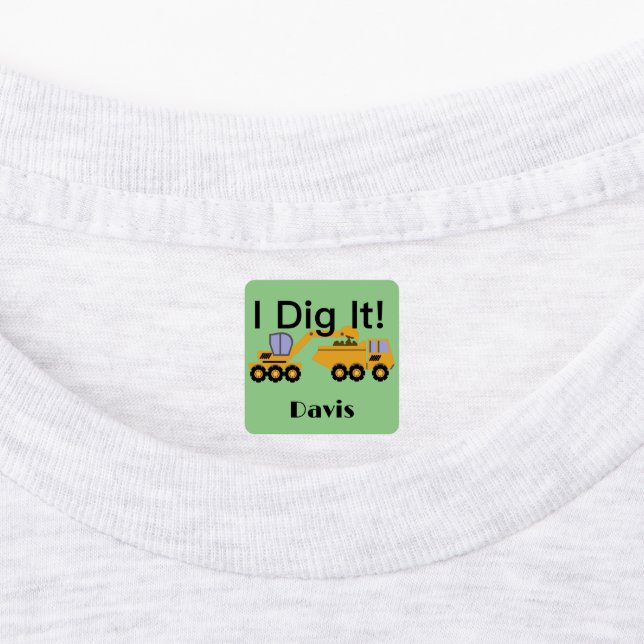I Didy It Design - Kleines quadratisches Bekleidun Etiketten (Befestigt)