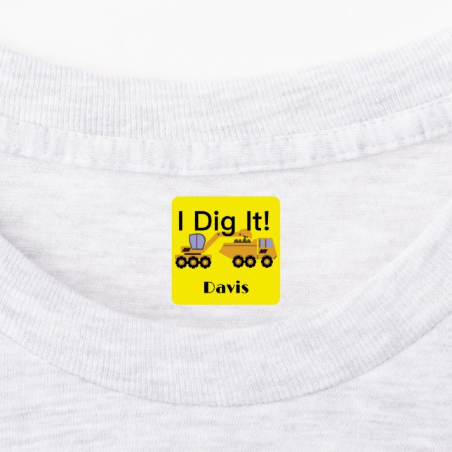 I Didy It Design - Kleines quadratisches Bekleidun Etiketten (Befestigt)