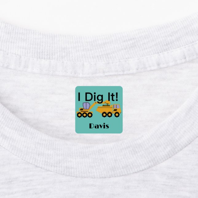 I Didy It Design - Kleines quadratisches Bekleidun Etiketten (Befestigt)