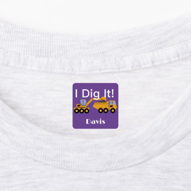 I Didy It Design - Kleines quadratisches Bekleidun Etiketten (Befestigt)