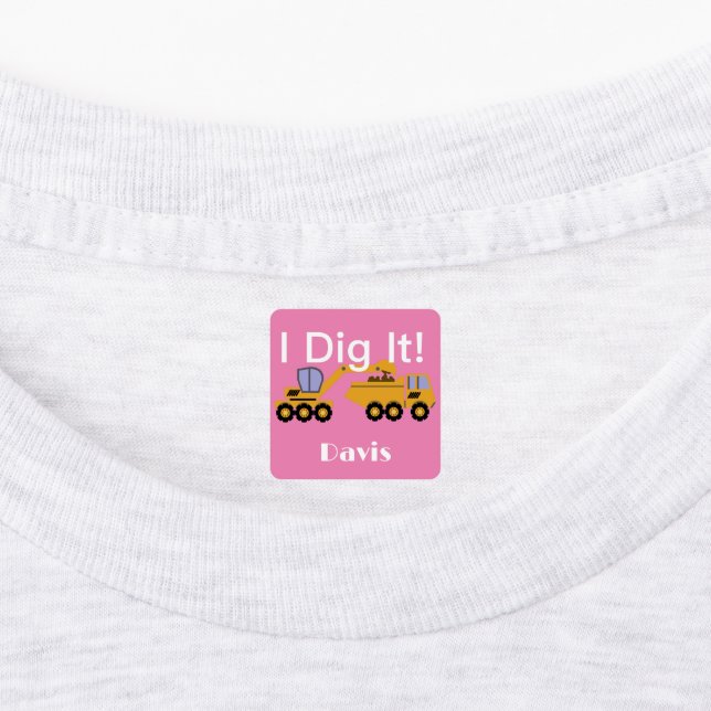 I Didy It Design - Kleines quadratisches Bekleidun Etiketten (Befestigt)