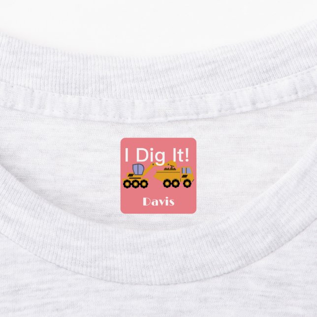 I Didy It Design - Kleines quadratisches Bekleidun Etiketten (Befestigt)