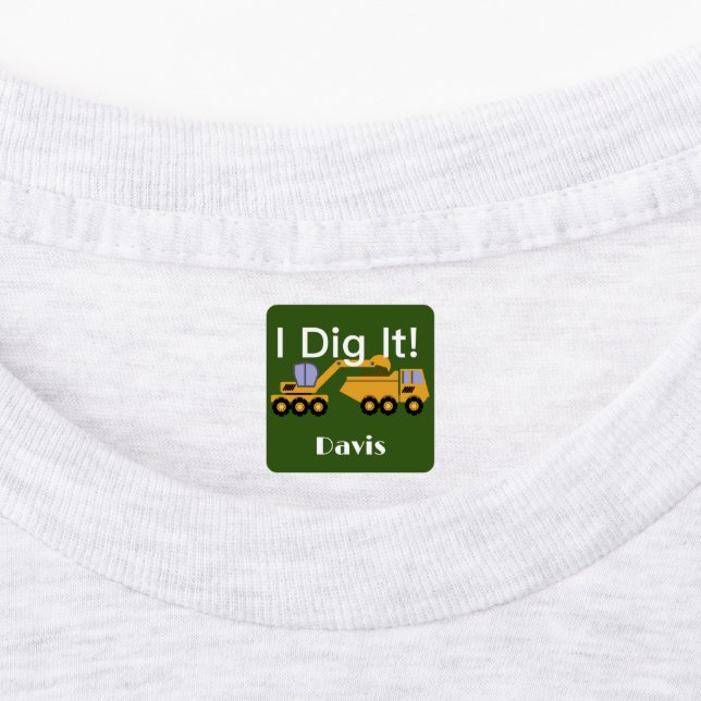 I Didy It Design - Kleines quadratisches Bekleidun Etiketten (Befestigt)