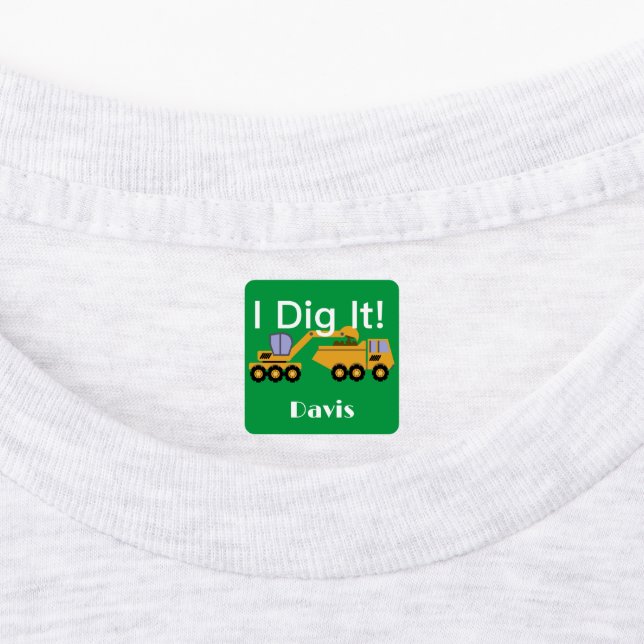 I Didy It Design - Kleines quadratisches Bekleidun Etiketten (Befestigt)