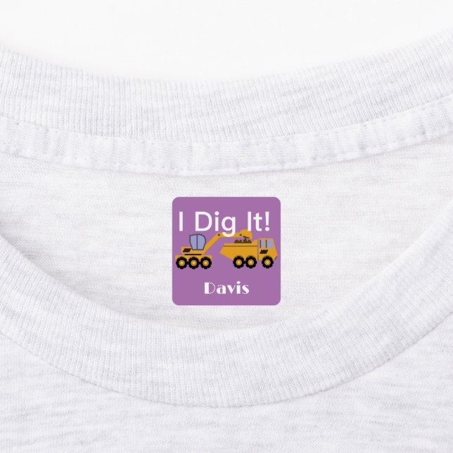 I Didy It Design - Kleines quadratisches Bekleidun Etiketten (Befestigt)