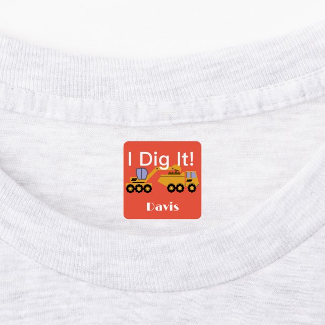 I Didy It Design - Kleines quadratisches Bekleidun Etiketten (Befestigt)
