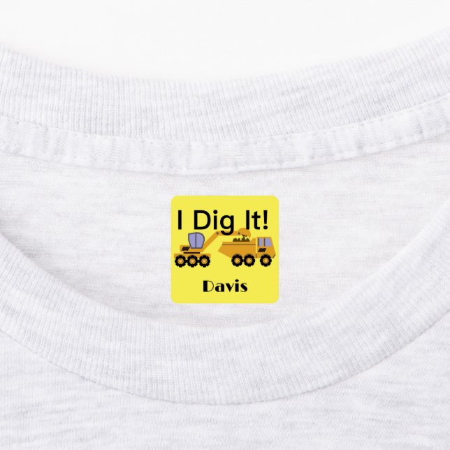 I Didy It Design - Kleines quadratisches Bekleidun Etiketten (Befestigt)