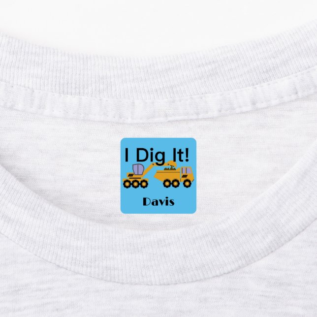I Didy It Design - Kleines quadratisches Bekleidun Etiketten (Befestigt)