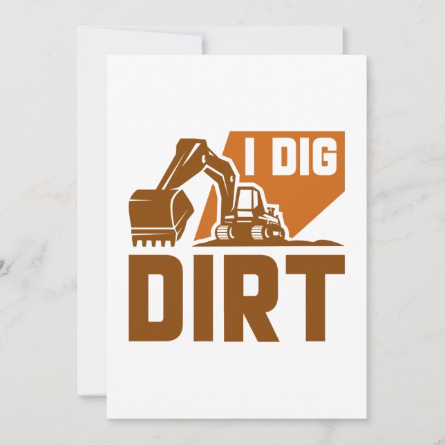 I Dig Dirt Dankeskarte (Vorderseite)